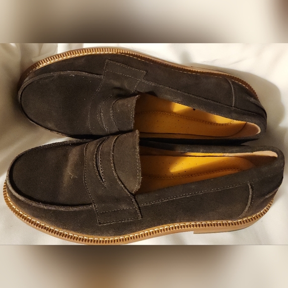 Express genuine suede dark brown loafer. Sz 9 & 12. New - Picture 2 of 4